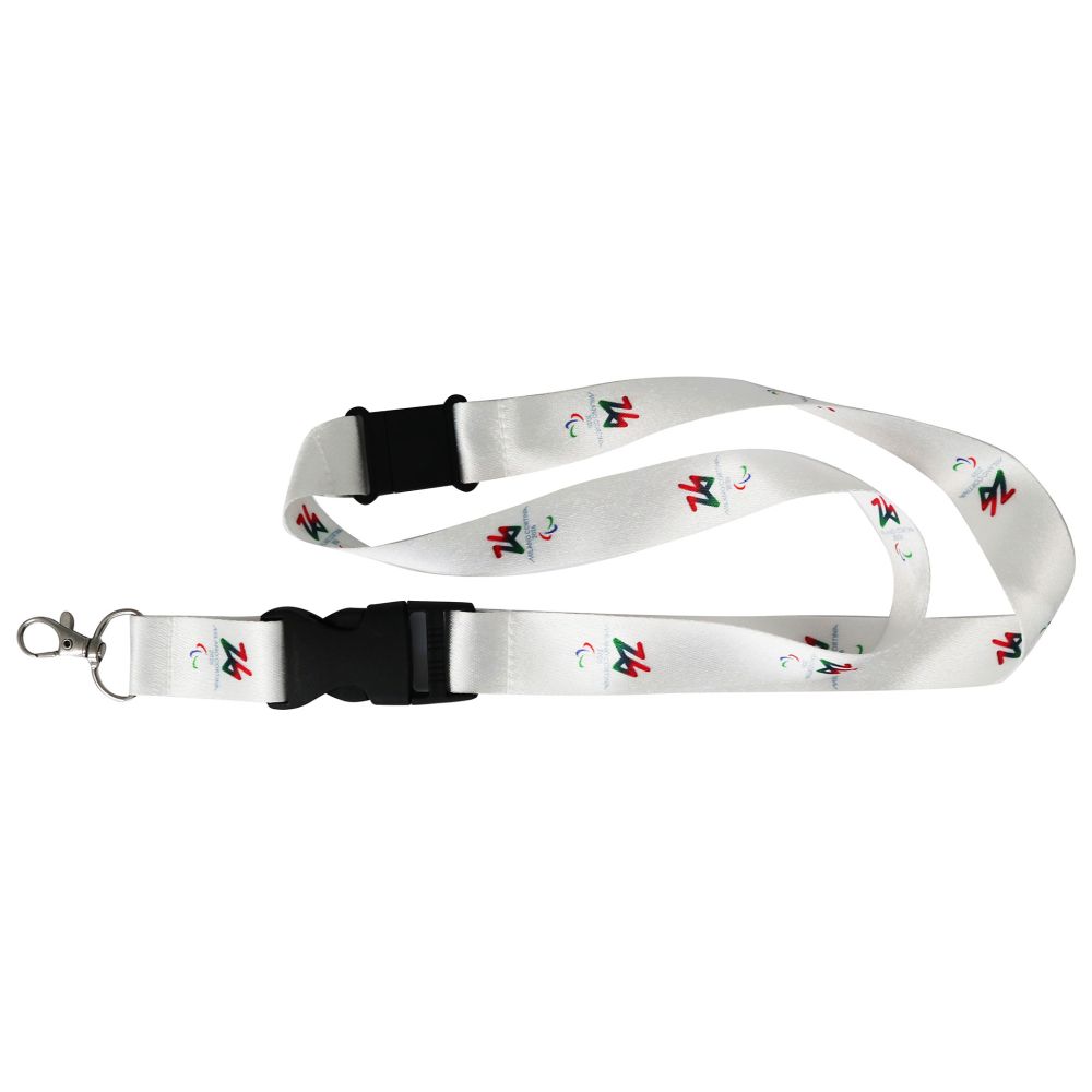 PORTAPASS NASTRO 25 MM SEPARABILE PARALYMPIC EMBLEMA COLORATO FONDO BIAN