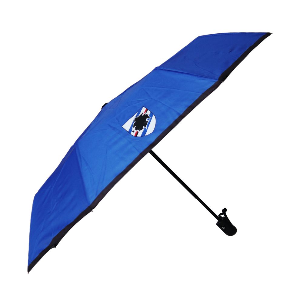 OMBRELLO TASCABILE BLU PERSONALIZZATO SU UN SOLO SPICCHIO LOGO SAMP