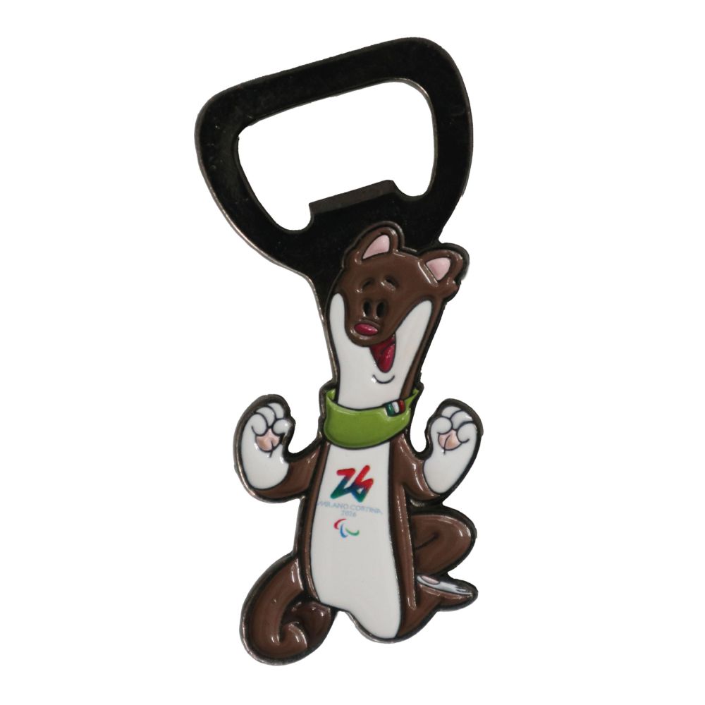 APRIBOTTIGLIE SAGOMATO METALLO SMALTATO PARALYMPIC MASCOT MILO COLORATO