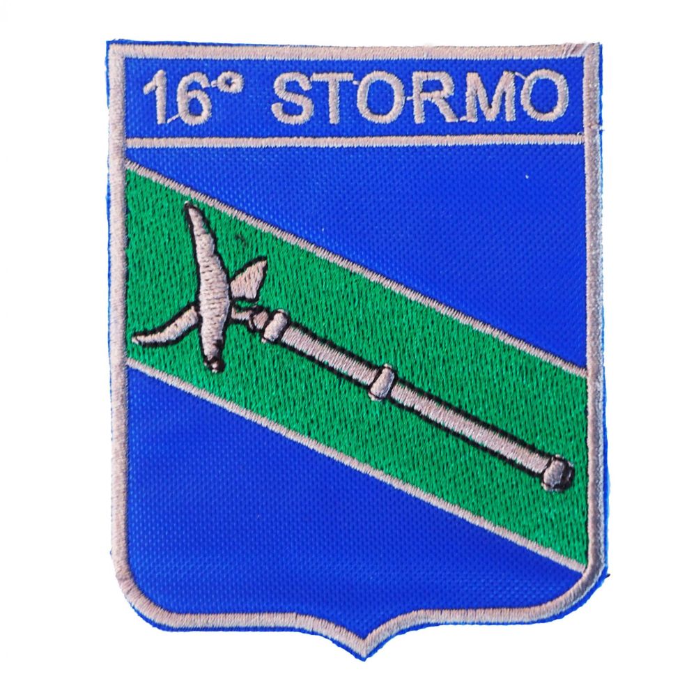 PATCH RICAMATA CON VELCRO 70X90MM 16 STORMO