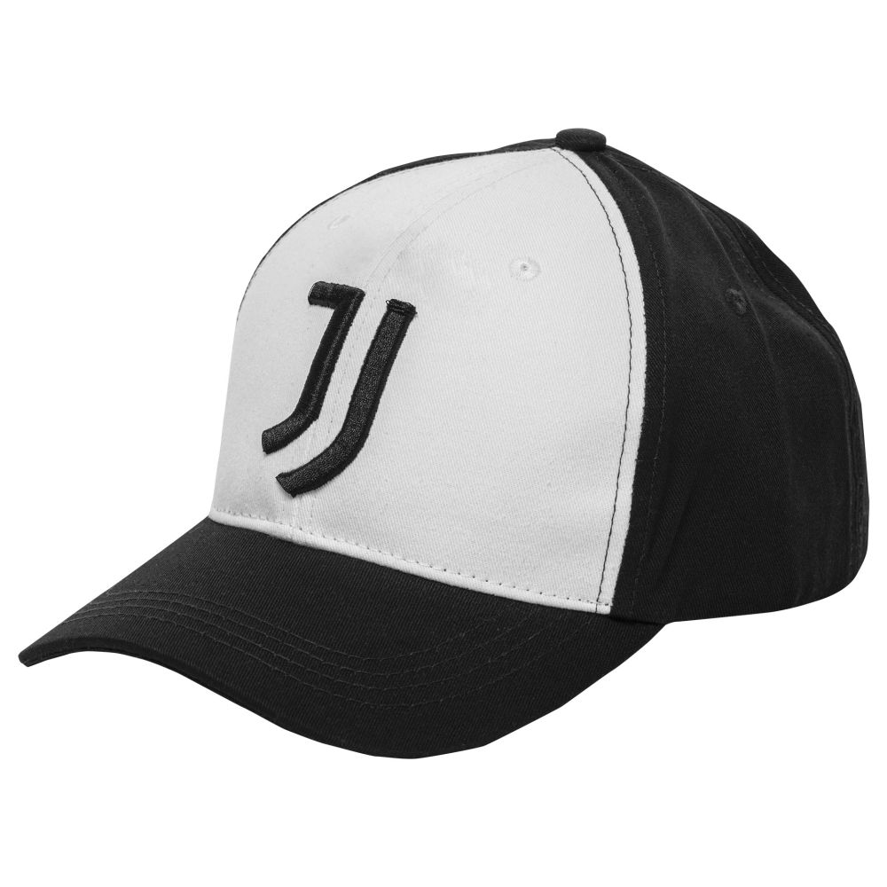 CAPPELLINO POLIESTERE CON VISIERA LOGO BIANCO JUVENTUS