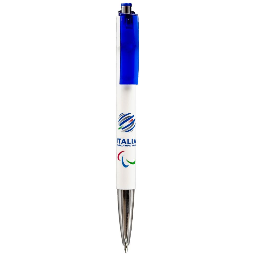 PENNA ABS FONDO BIANCO LUCIDO PUNTALE CROMATO PARALYMPIC+ITALIA PARALYMP