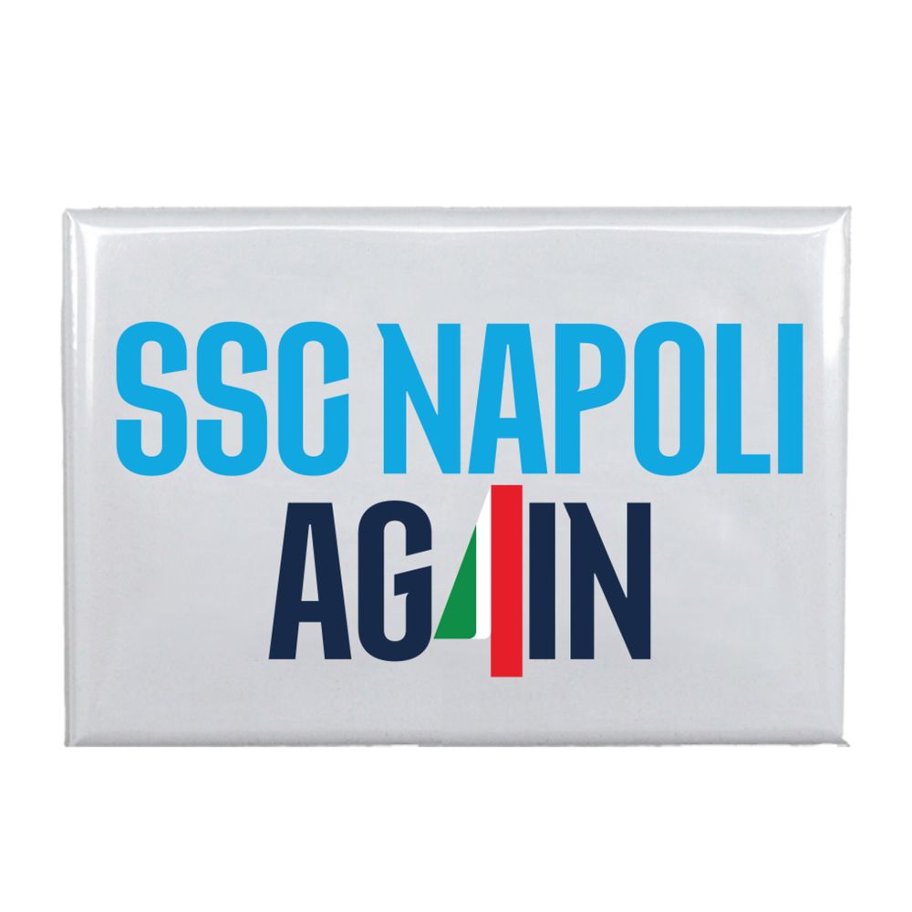 MAGNETE STAMPATO FONDO BIANCO SSC NAPOLIAG4IN