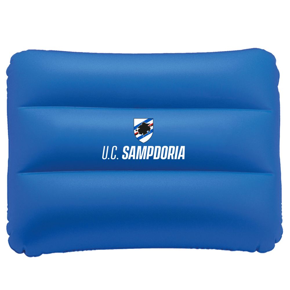 CUSCINO DA SPIAGGIA GONFIABILE IN PVC MISURE 33X25 CM SAMPDORIA