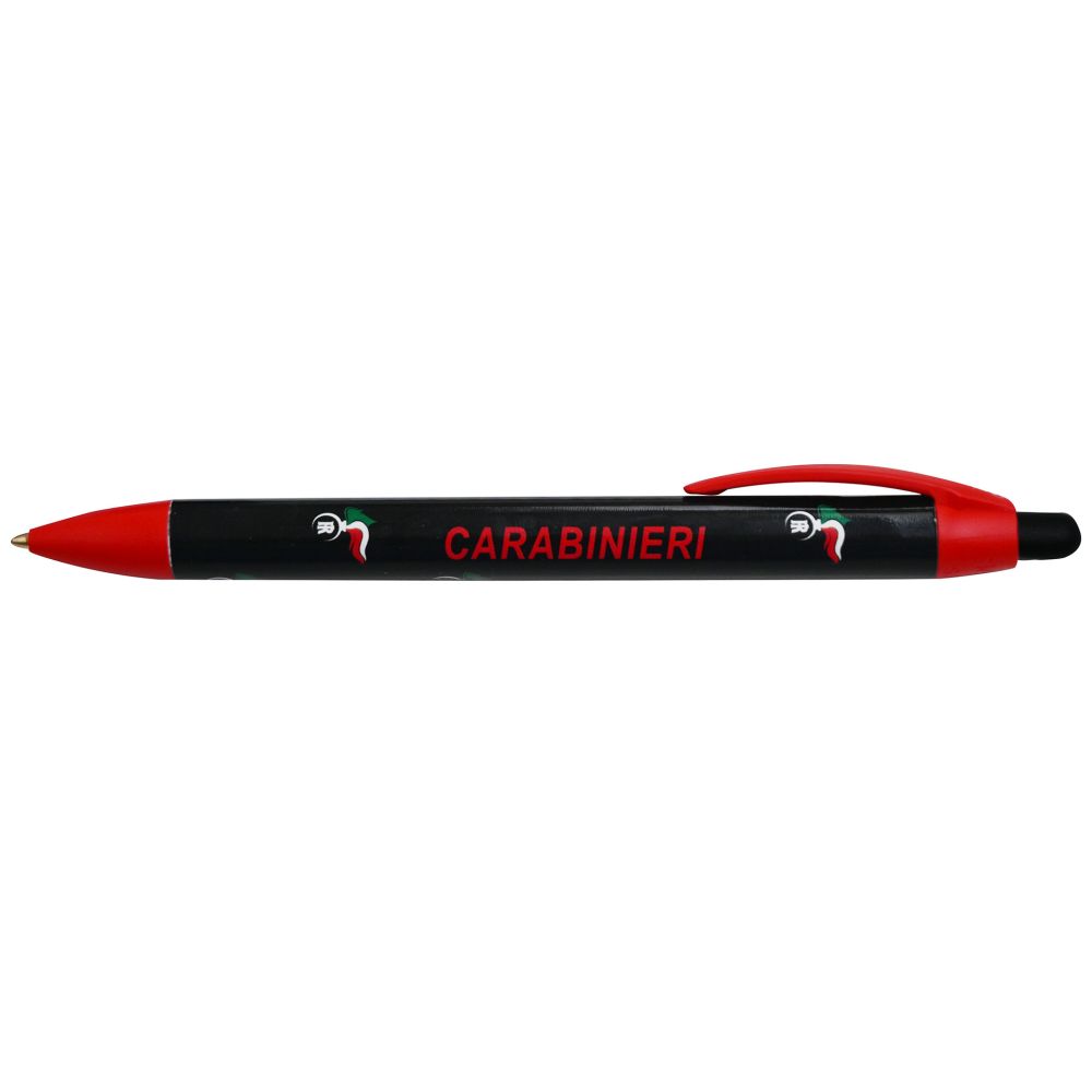 PENNA IN PLASTICA STAMPATA CON LOGO CARABINIERI