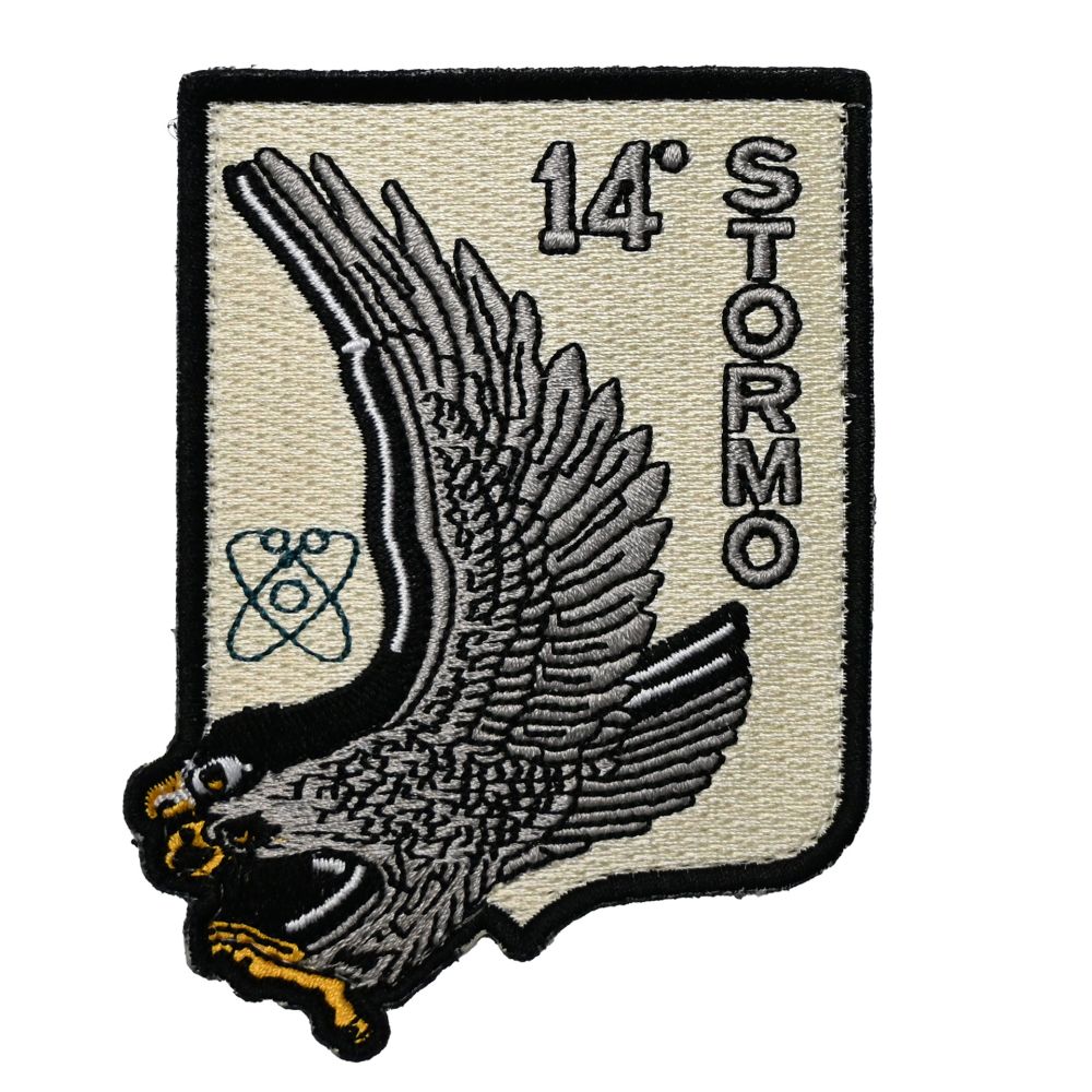 PATCH RICAMATA CON VELCRO 70X90MM 14 STORMO