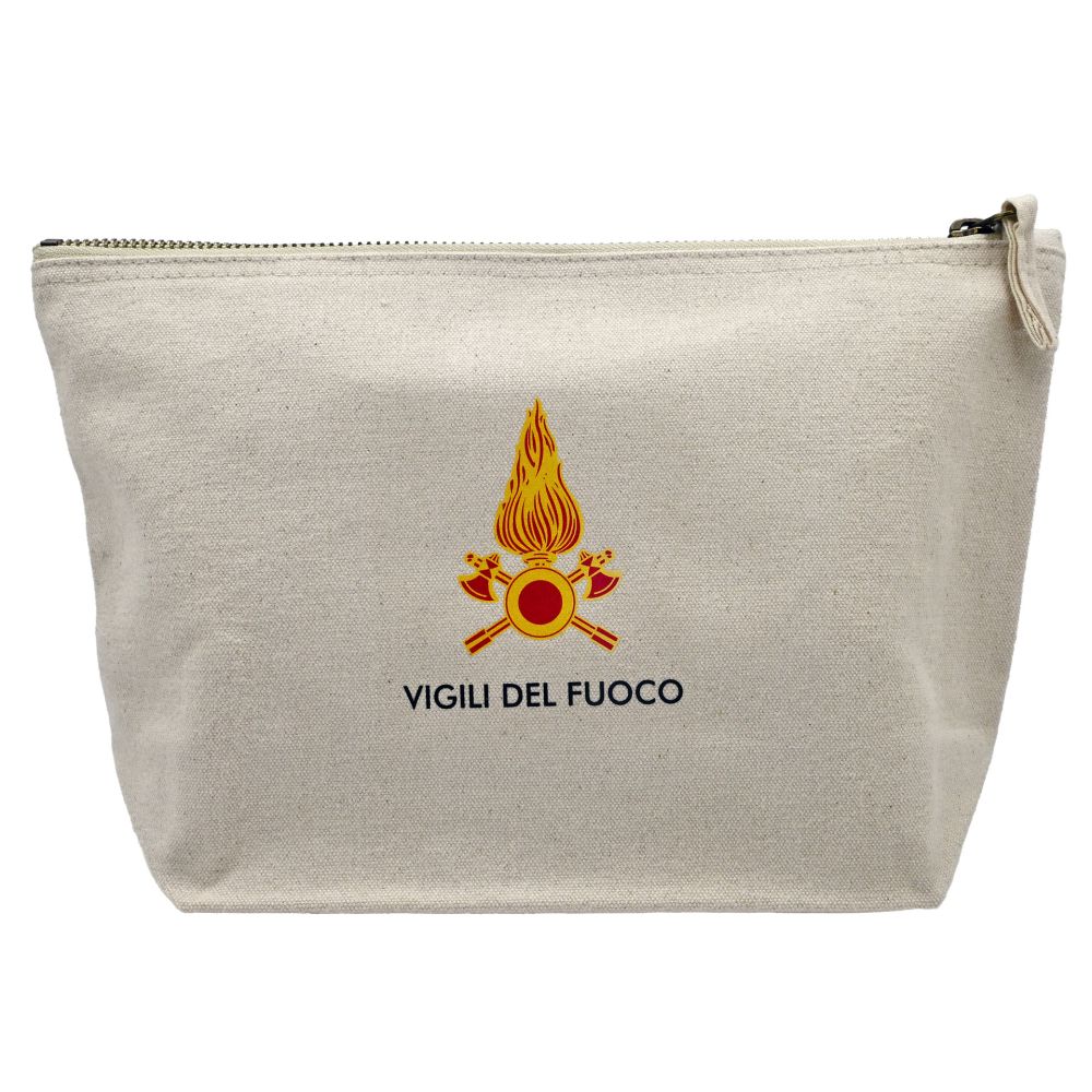 CANVAS ACCESSORY BAG VIGILI DEL FUOCO IN COTONE DIMENSIONE 19X18X9 CM
