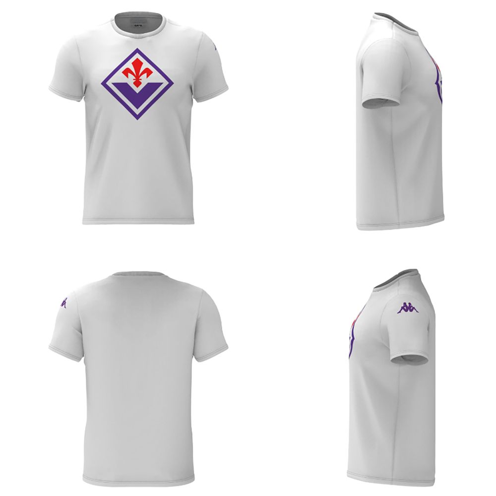 T-SHIRT DA TIFOSO BIANCA IN COTONE FIORENTINA