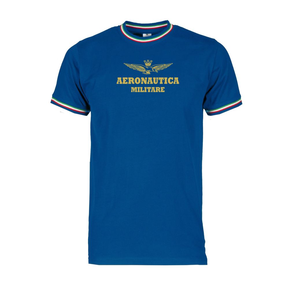 T-SHIRT BORDI TRICOLORE BLU TG.S