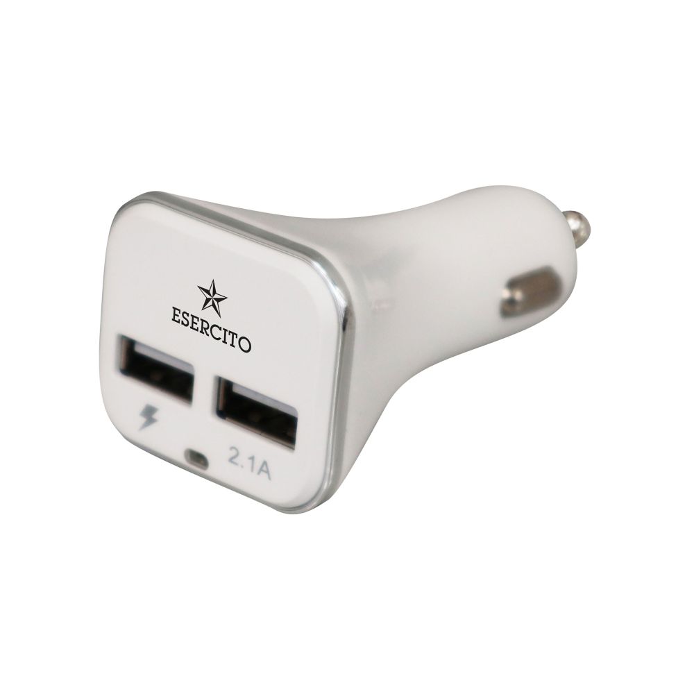 CARICATORE AUTO CON 2 PORTE USB