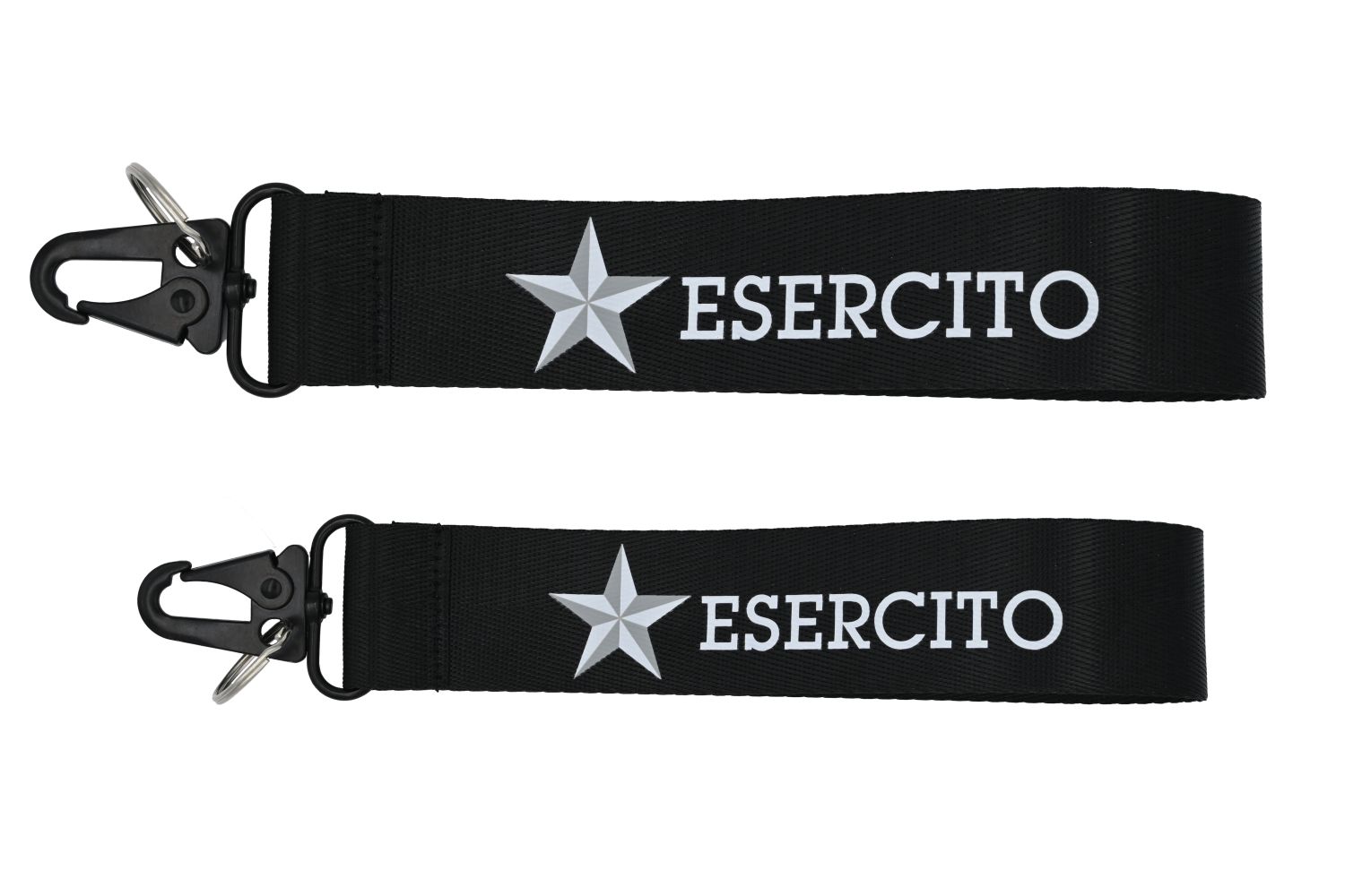 PORTACHIAVI IN STOFFA CON MOSCHETTONE