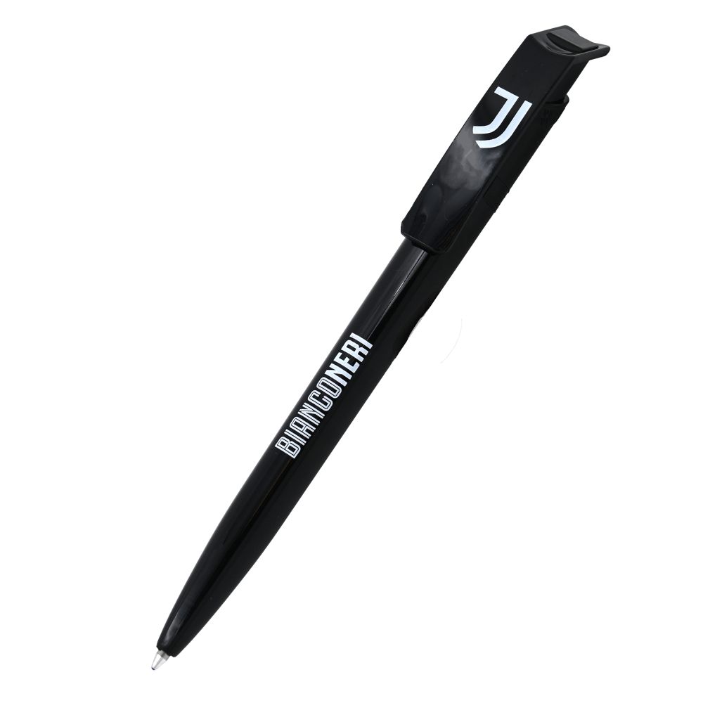 PENNA IN PLASTICA FUSTO NERA CLIP NERA BIANCONERI