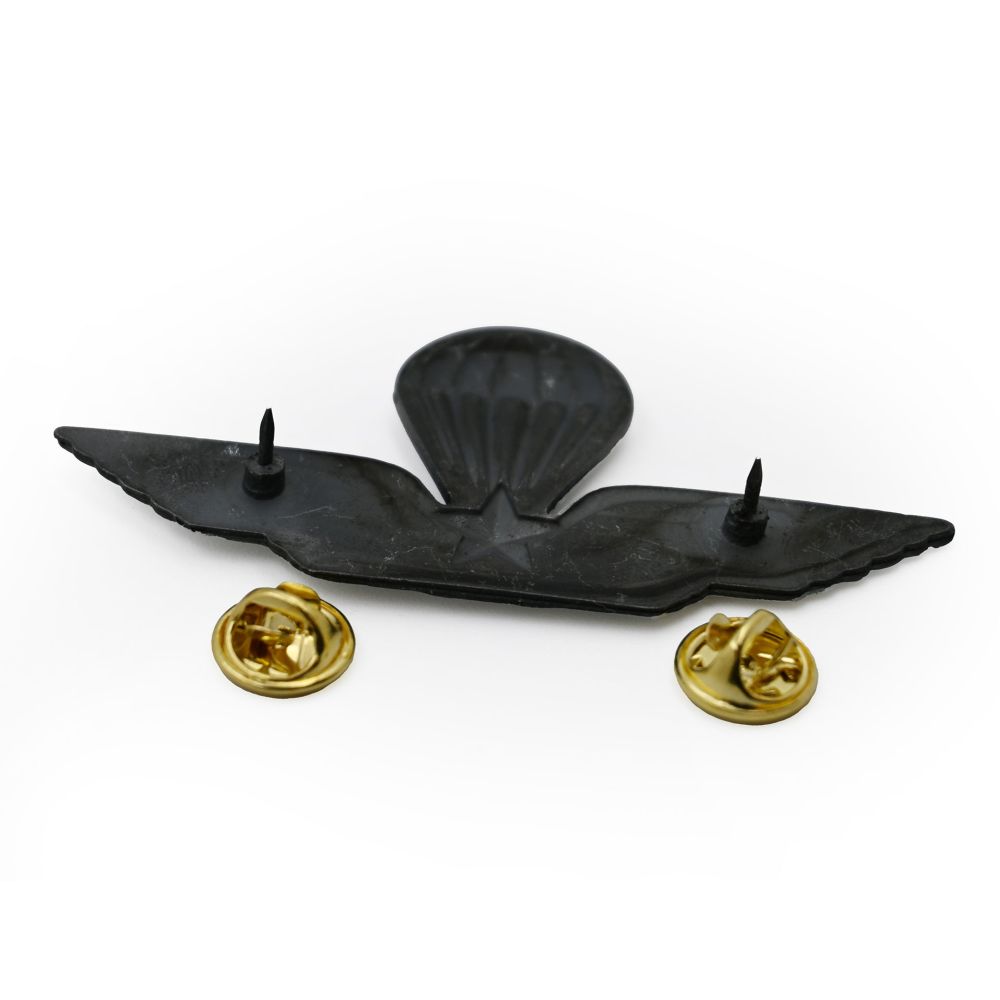 DISTINTIVO IN METALLO BREVETTO PARACADUTISTA MILITARE 75X35 MM