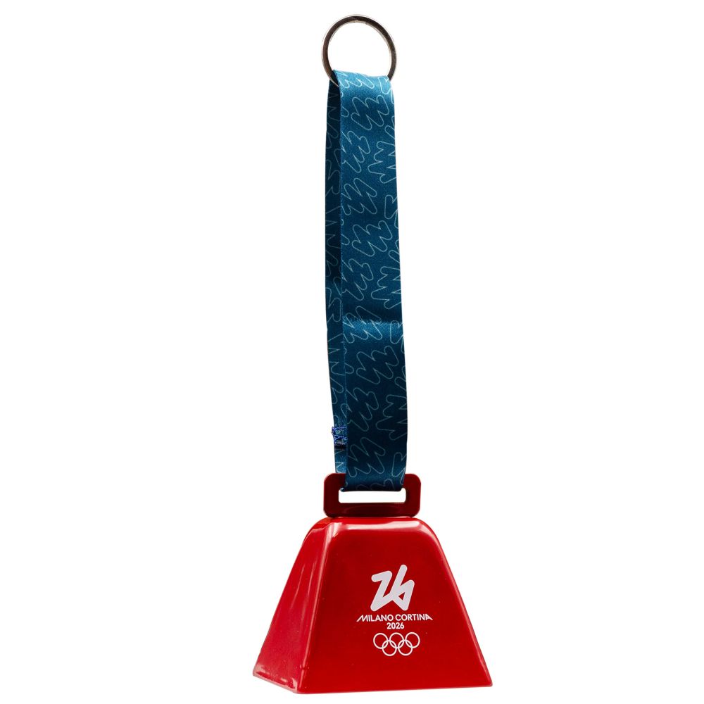 CAMPANA ROSSO CON OLYMPIC EMBLEMA STAMPATO BIANCO CON NASTRO