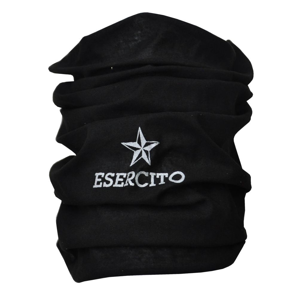 FASCIA MULTIUSO NERA 100% POLIESTERE MICROFIBRA E.I.