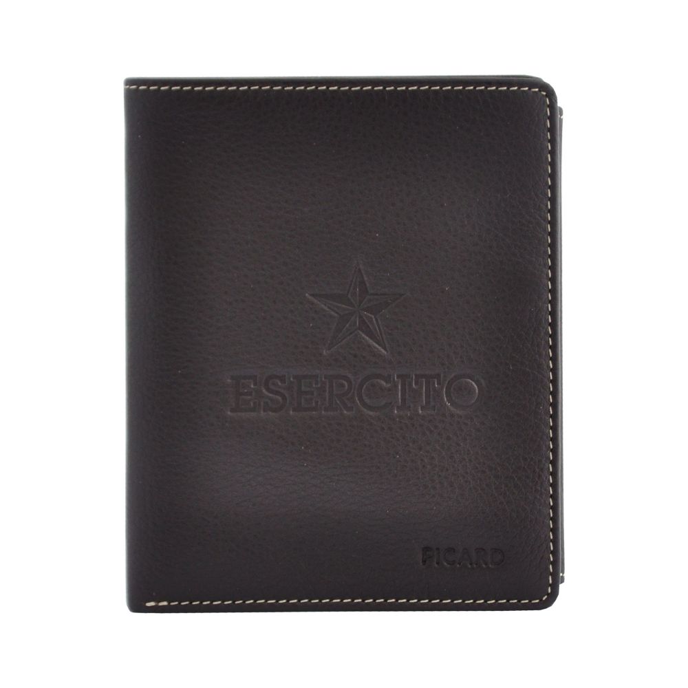 PORTAFOGLIO DA UOMO IN PELLE CON PORTAMONETE E.I.