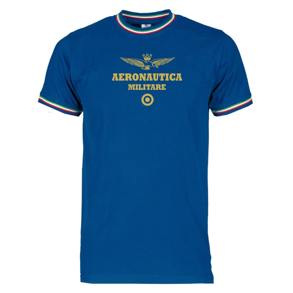 T-SHIRT BORDI TRICOLORE BLU TG.L