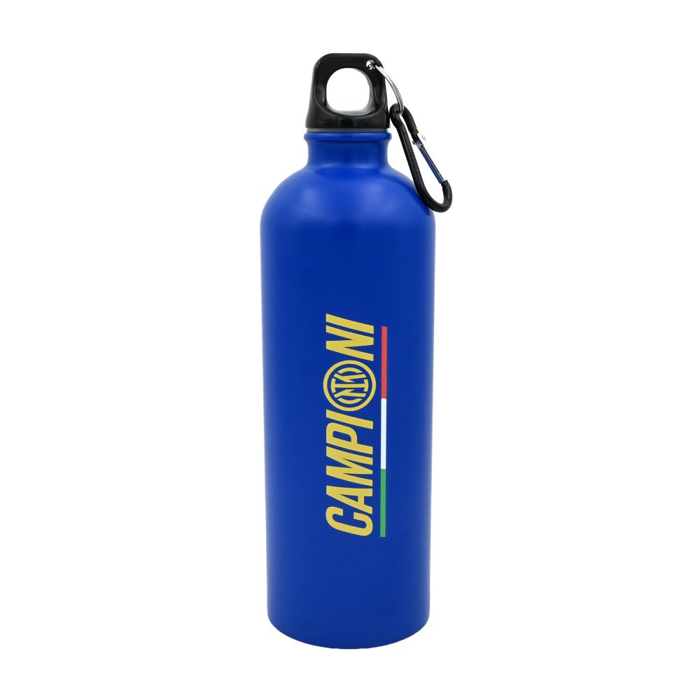 BORRACCIA IN ACCIAIO BLU CON MOSCHETTONE, 750 ML CAMPIONI D'ITALIA 25/26