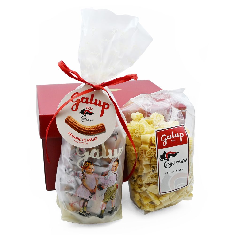 BOX REGALO KRUMIRI FLOW 250 GR + PASTA ALLEMANDI