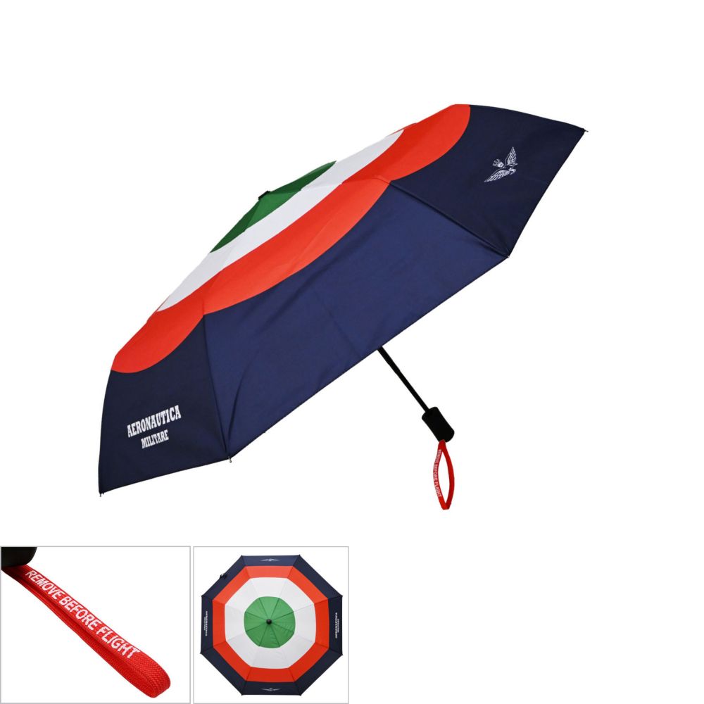 OMBRELLO TASCABILE AUTOMATICO COCCARDA TRICOLORE AERONAUTICA MILITARE
