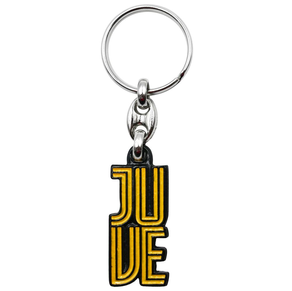 PORTACHIAVI SMALTATO JUVE GIALLO