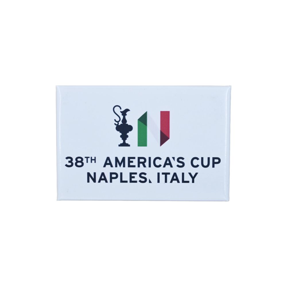 MAGNETE AMERICA'S CUP 38 RETTANGOLARE CON LOGO CLASSICO N IN METALLO STA
