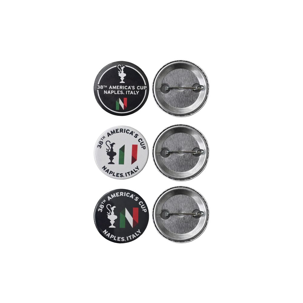 SET 3 SPILLE AMERICA'S CUP 38 COPPA E N DIAMETRO 3,8 CM