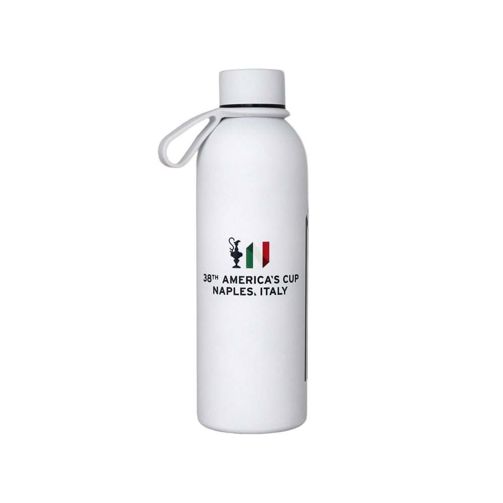 BORRACCIA TERMICA AMERICA'S CUP 38 BIANCA SOFT TOUCH COPPA N E SCRITTA I