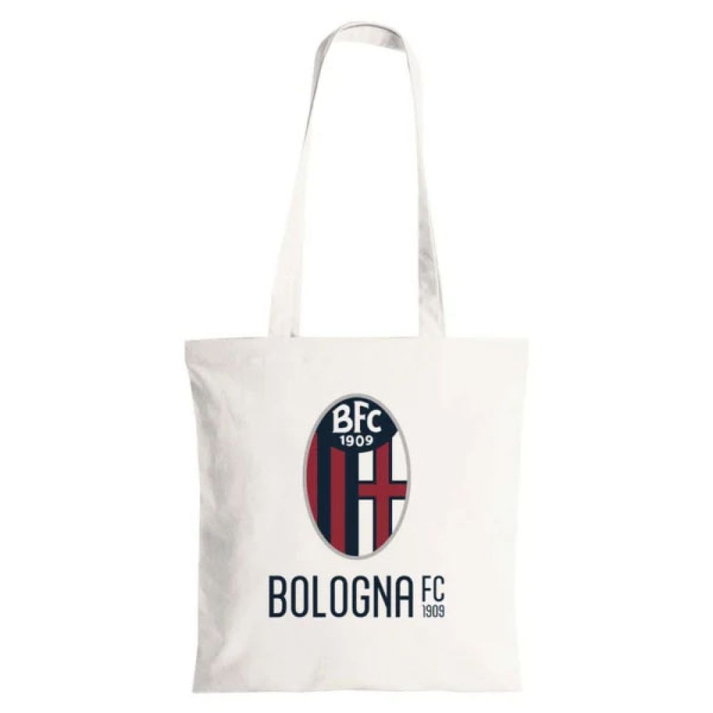 SHOPPER IN COTONE BIANCA BOLOGNA