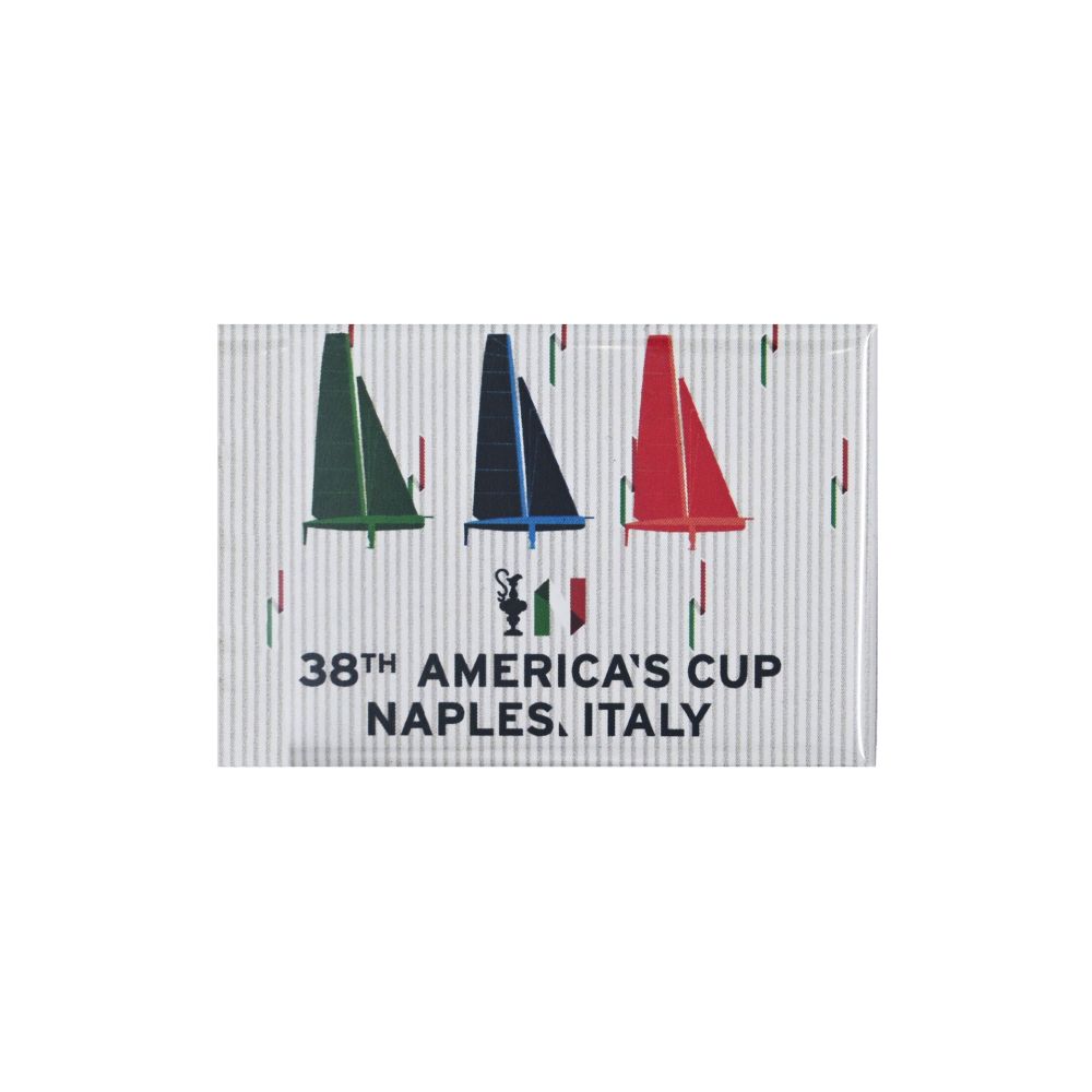 MAGNETE AMERICA'S CUP 38 RETTANGOLARE 3 BARCHE A VELA COPPA E N TRICOLOR MAGNETE AMERICA'S CUP 38 RETTANGOLARE 3 BARCHE A VELA COPPA E N TRICOLOR