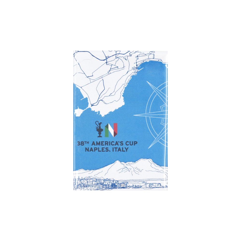 MAGNETE AMERICA'S CUP 38 RETTANGOLARE GOLFO DI NAPOLI CON SCRITTA AMERIC
