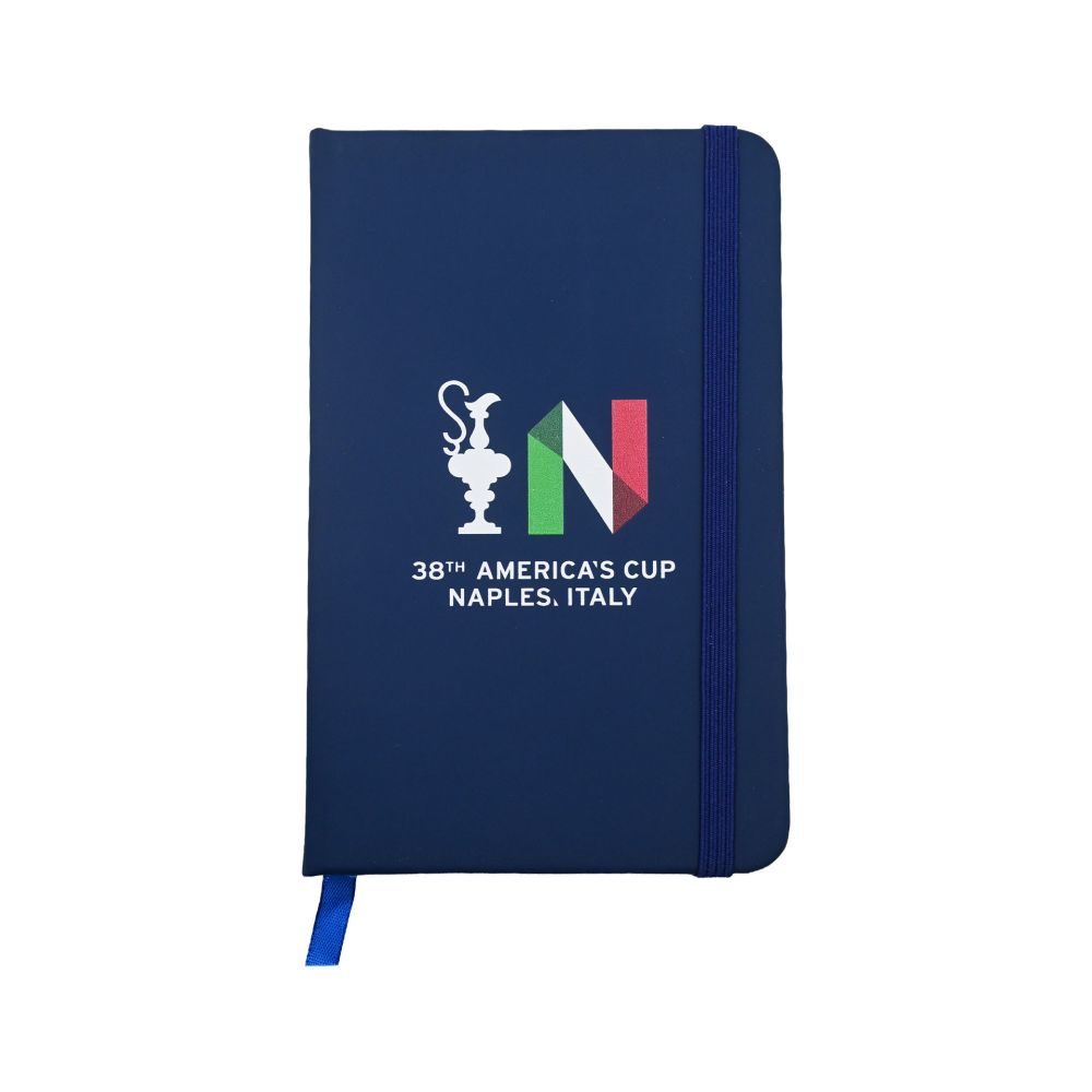 BLOCCO APPUNTI AMERICA'S CUP 38 BLU COPPA E N GRANDI 14X9