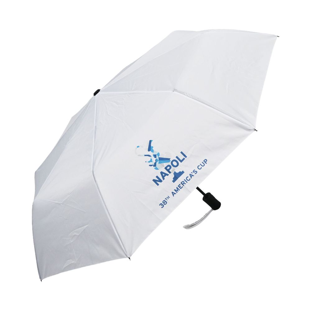 OMBRELLO AMERICA'S CUP 38 PICCOLO TASCABILE BIANCO COPPA BLU