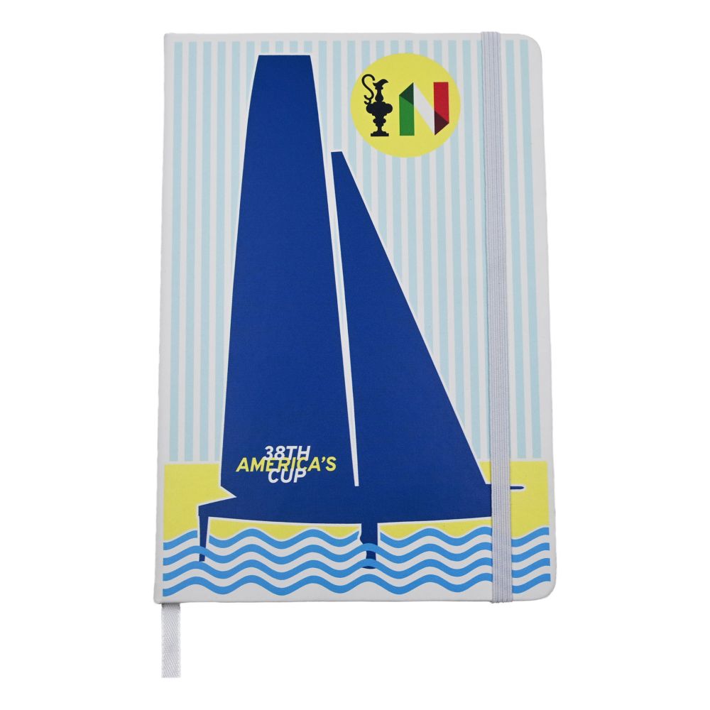 BLOCCO APPUNTI AMERICA'S CUP 38 BARCA A VELA FONDO RIGATO 21X14 BLOCCO APPUNTI AMERICA'S CUP 38 BARCA A VELA FONDO RIGATO 21X14