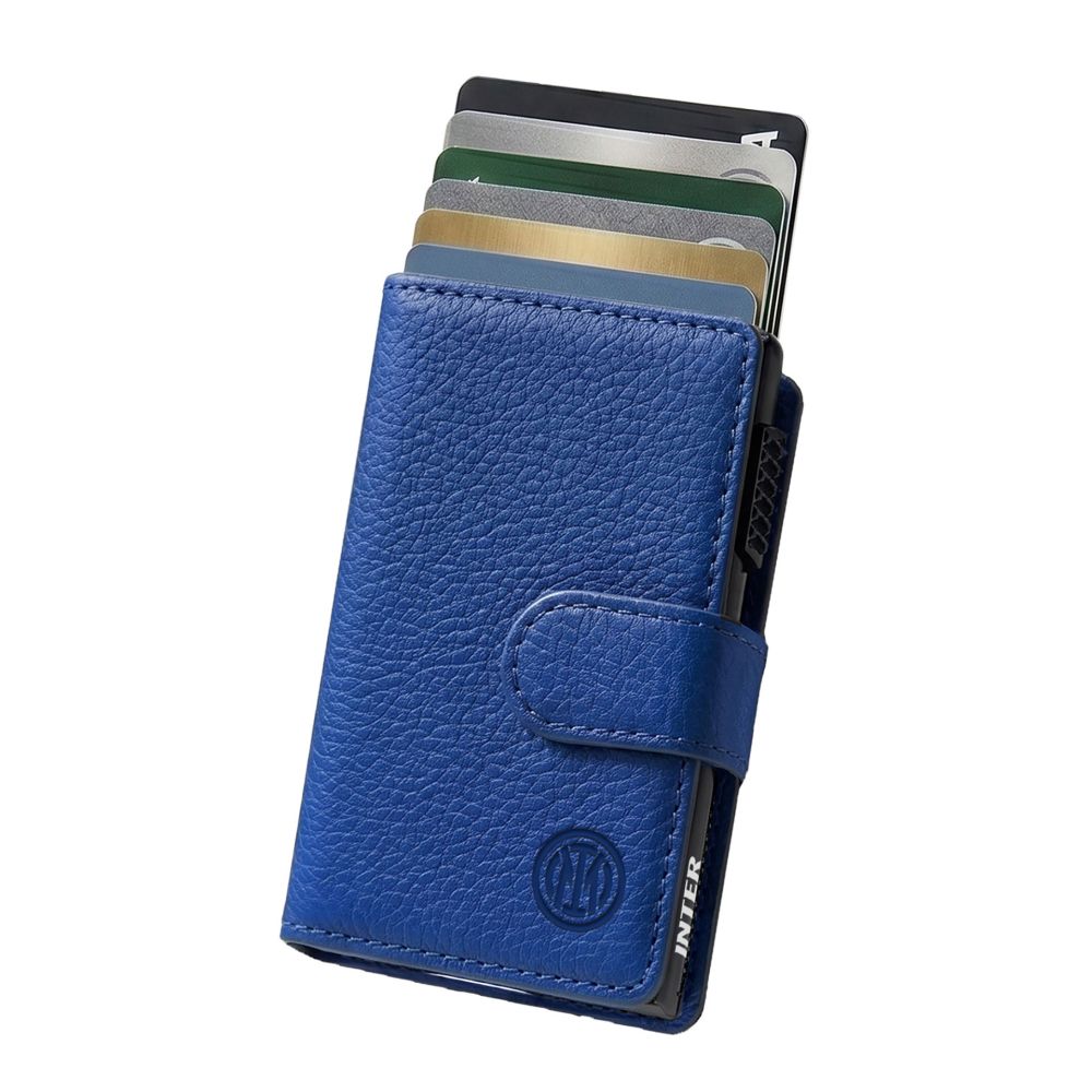 SMART WALLET SLIDE 7 CARTE CASE ALLUMINIO INTER BLU SMART WALLET SLIDE 7 CARTE CASE ALLUMINIO INTER BLU