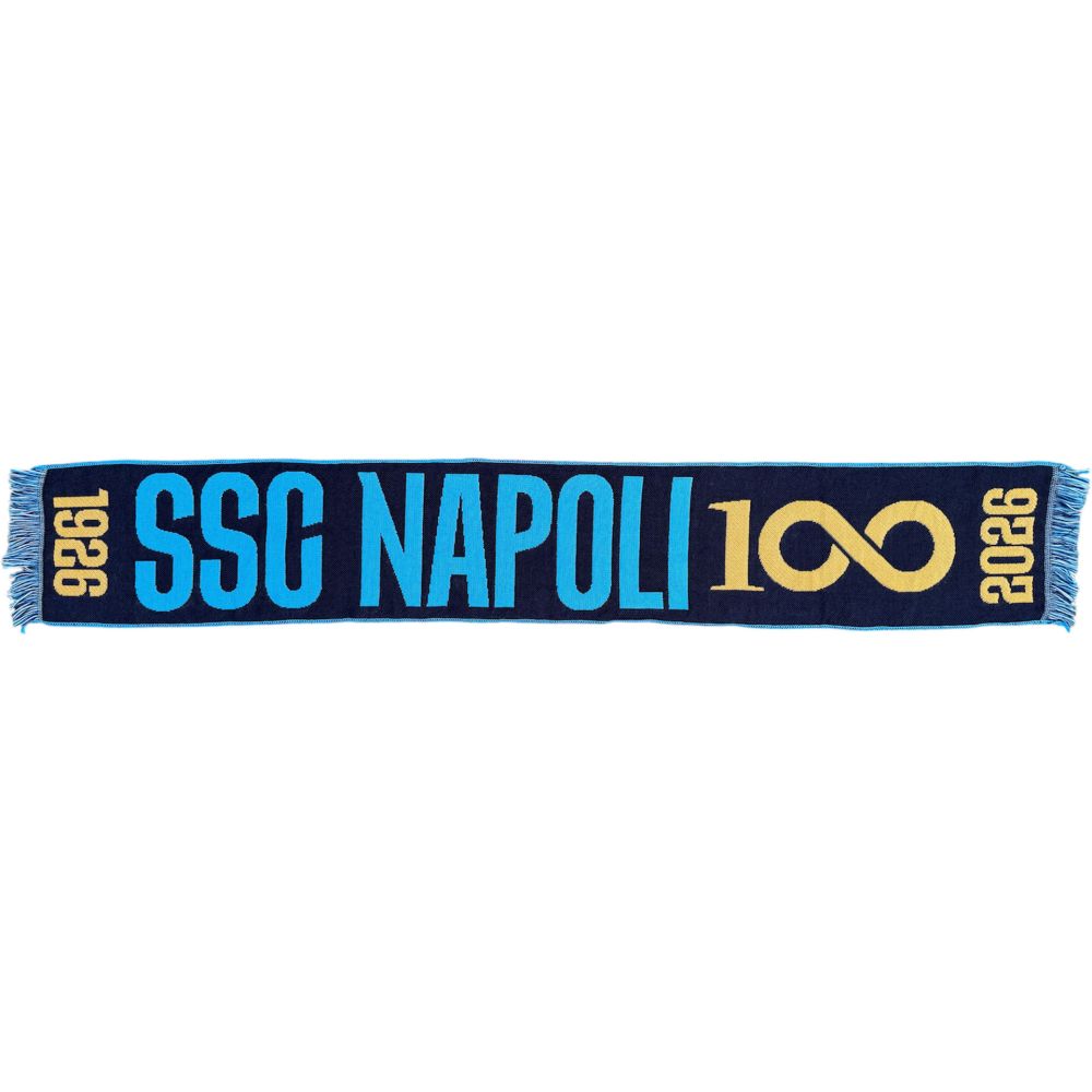 SCIARPA JACQUARD BLU CENTENARIO NAPOLI SCIARPA JACQUARD BLU CENTENARIO NAPOLI