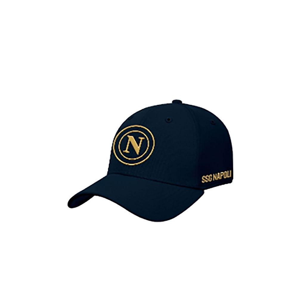 CAPPELLINO COTONE BLU LOGO NAPOLI