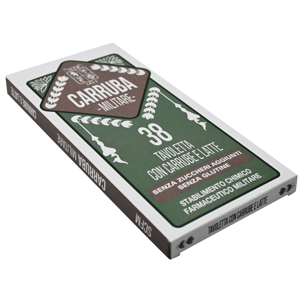 TAVOLETTA CARRUBANTE CON CARRUBE E LATTE 100 GR