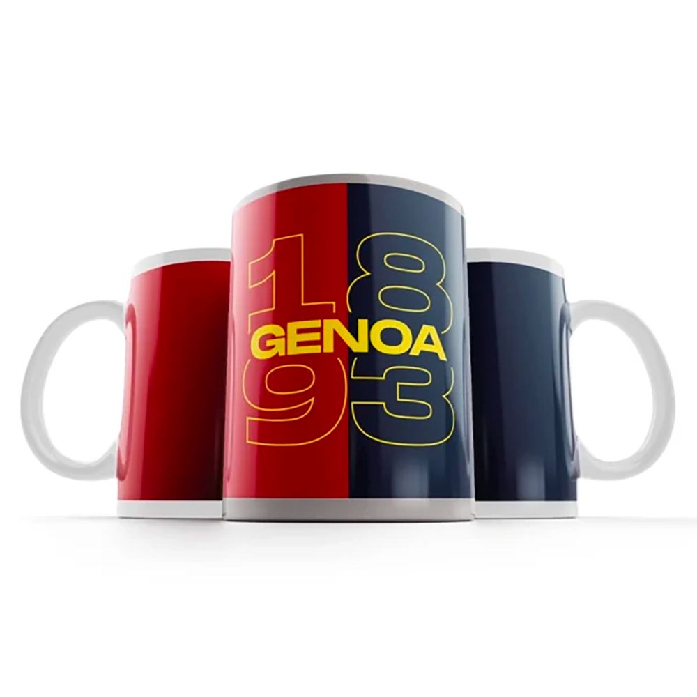 TAZZA MUG GENOA CFC GRAFICA 1893 GENOA GIALLO