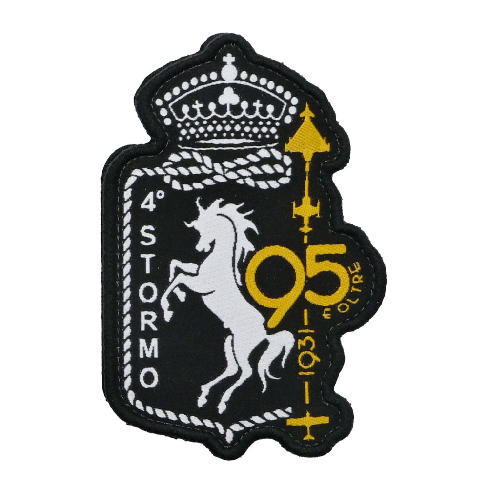 PATCH RICAMATA CON VELCRO 60X90MM 4 STORMO 95 ANNIVERSARIO PATCH RICAMATA CON VELCRO 60X90MM 4 STORMO 95 ANNIVERSARIO