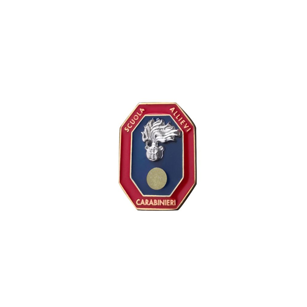 DISTINTIVO 2 CHIODI SCUOLA ALLIEVI CARABINIERI OTTAGONALE