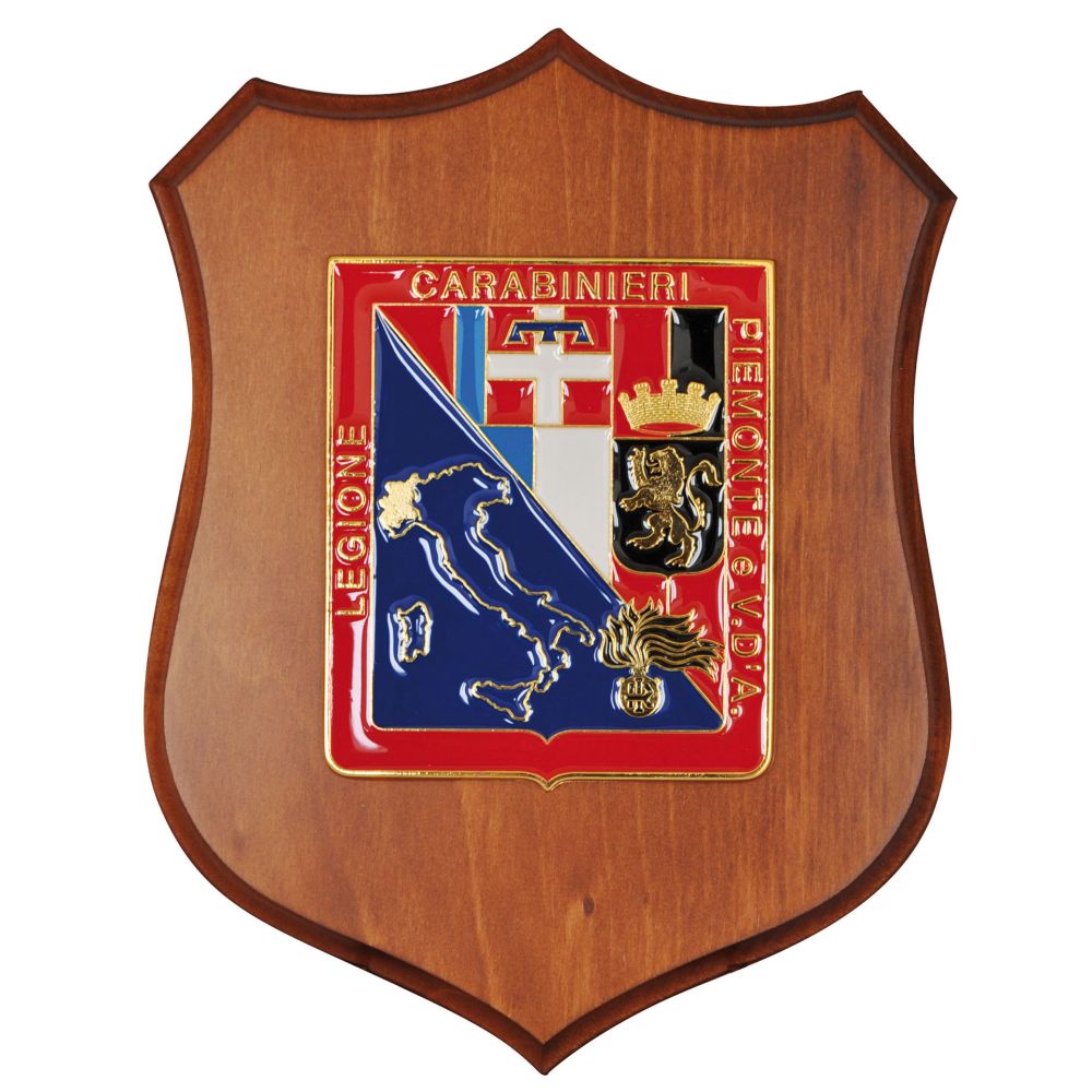 CREST CARABINIERI PIEMONTE E VALLE D'AOSTA MIS CM 22,5X17,5