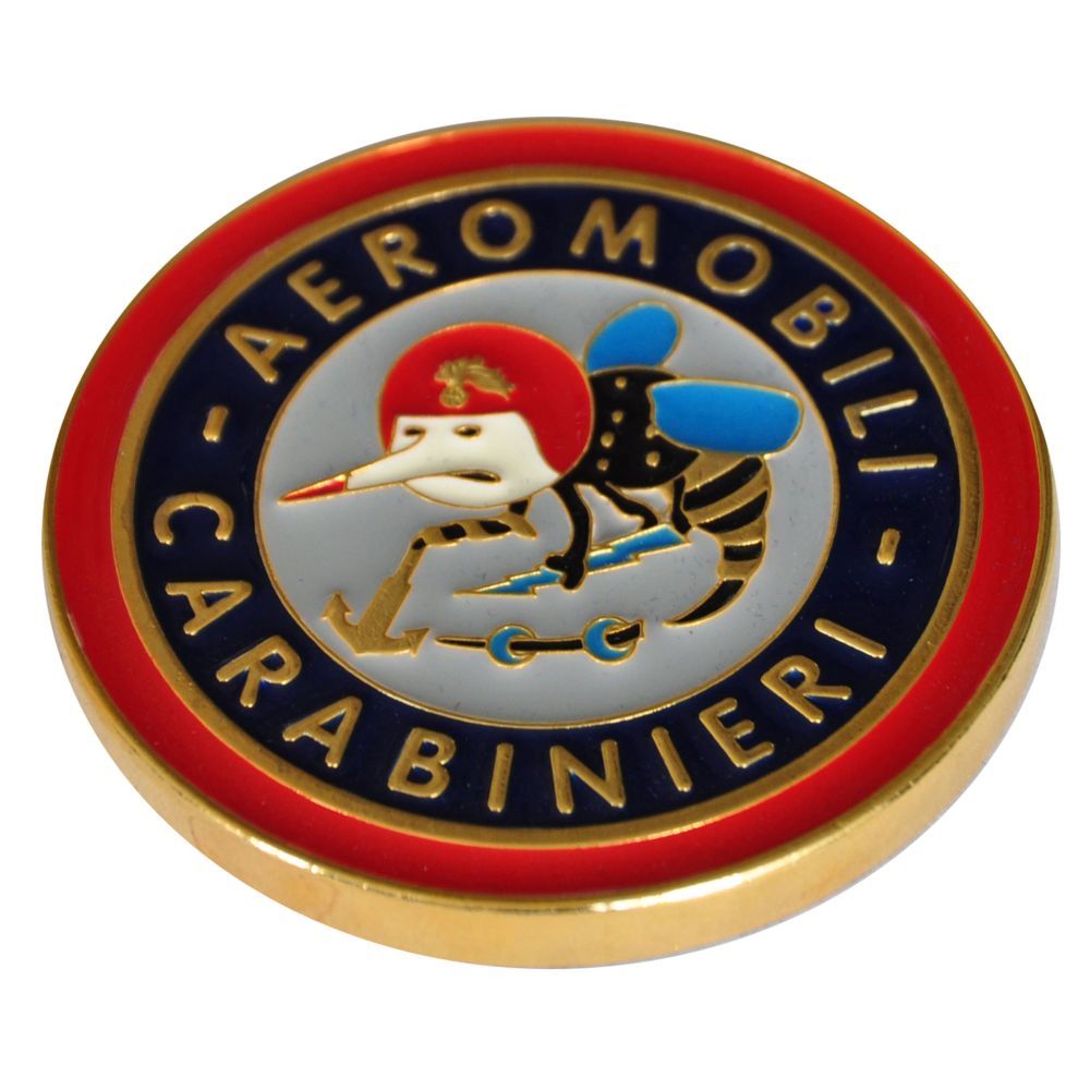 FERMACARTE METALLO AEROMOBILE CARABINIERI
