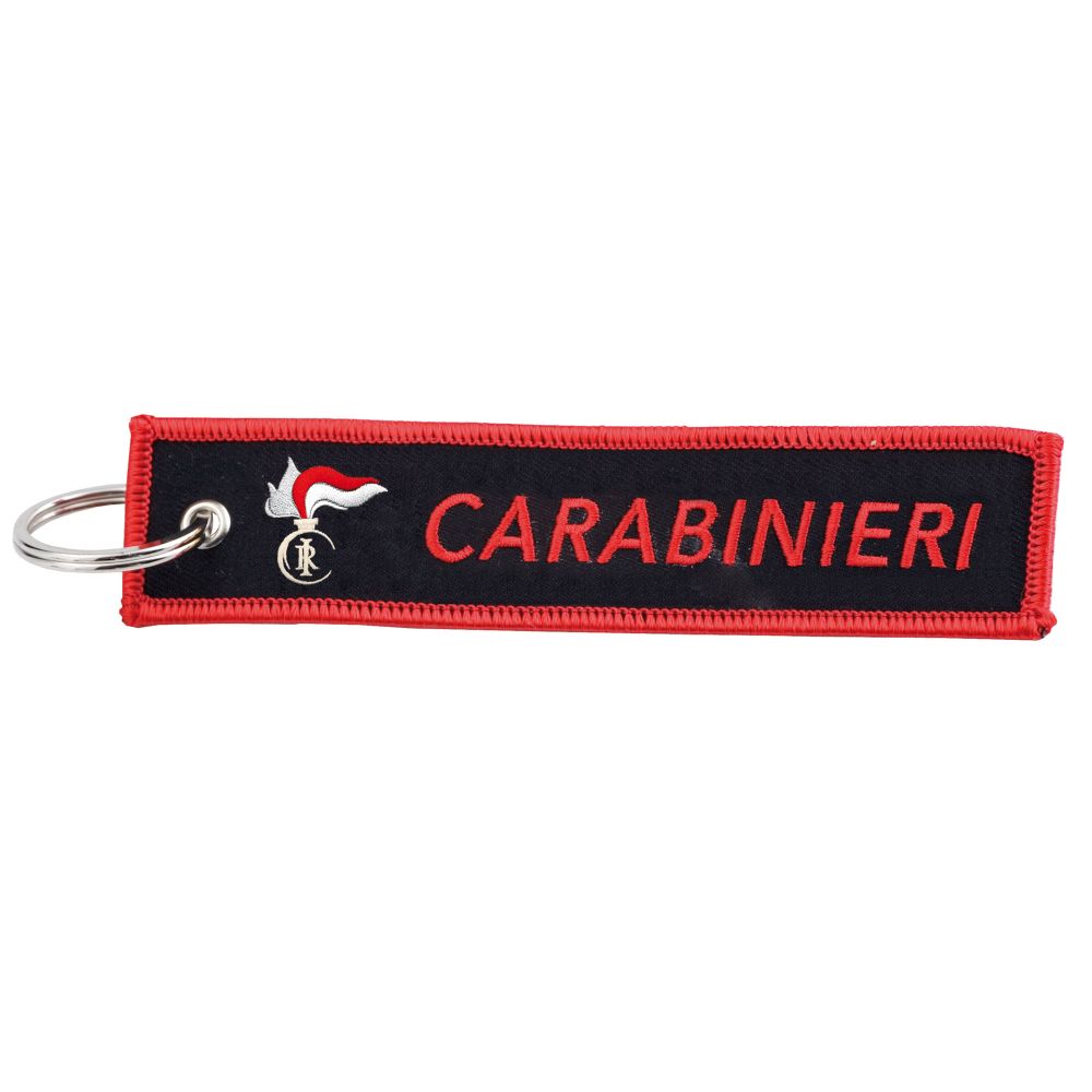 PORTACHIAVI BIFACCIALE IN STOFFA RICAMATO NEI SECOLI FEDELE CARABINIERI