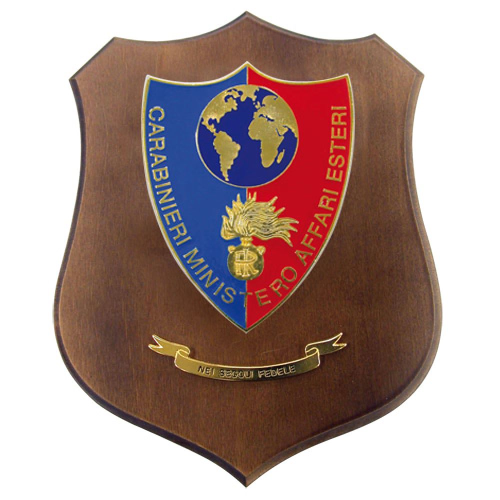 CREST CARABINIERI MINISTERO AFFARI ESTERI MIS CM 22,5X17,5