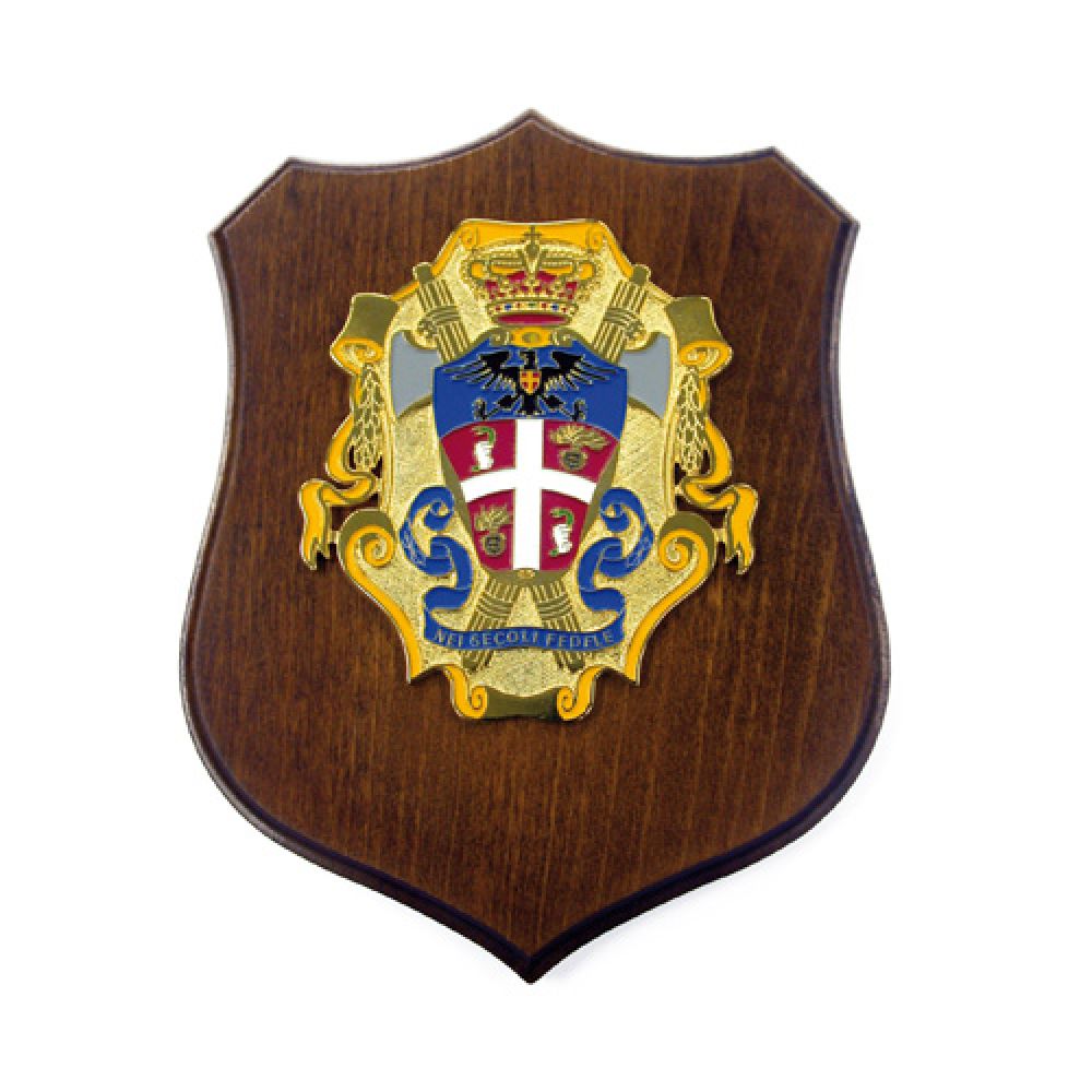 CREST VECCHIO STEMMA ARALDICO ANNO 1935 CARABINIERI MIS CM 22,5X17,5