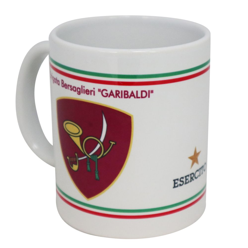 TAZZA IN CERAMICA BRIGATA BERSAGLIERI GARIBALDI E.I.