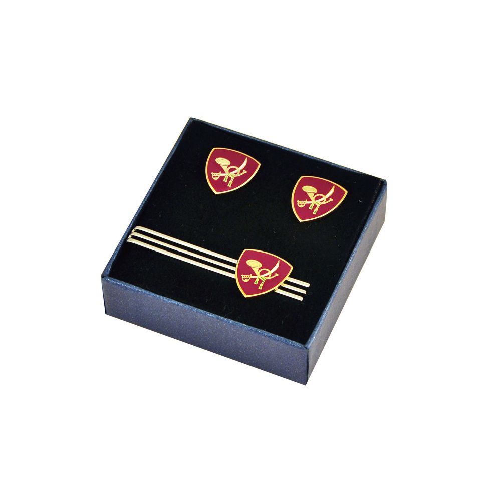 SET GEMELLI E FERMACRAVATTA BRIGATA BERSAGLIERI GARIBALDI E.I.