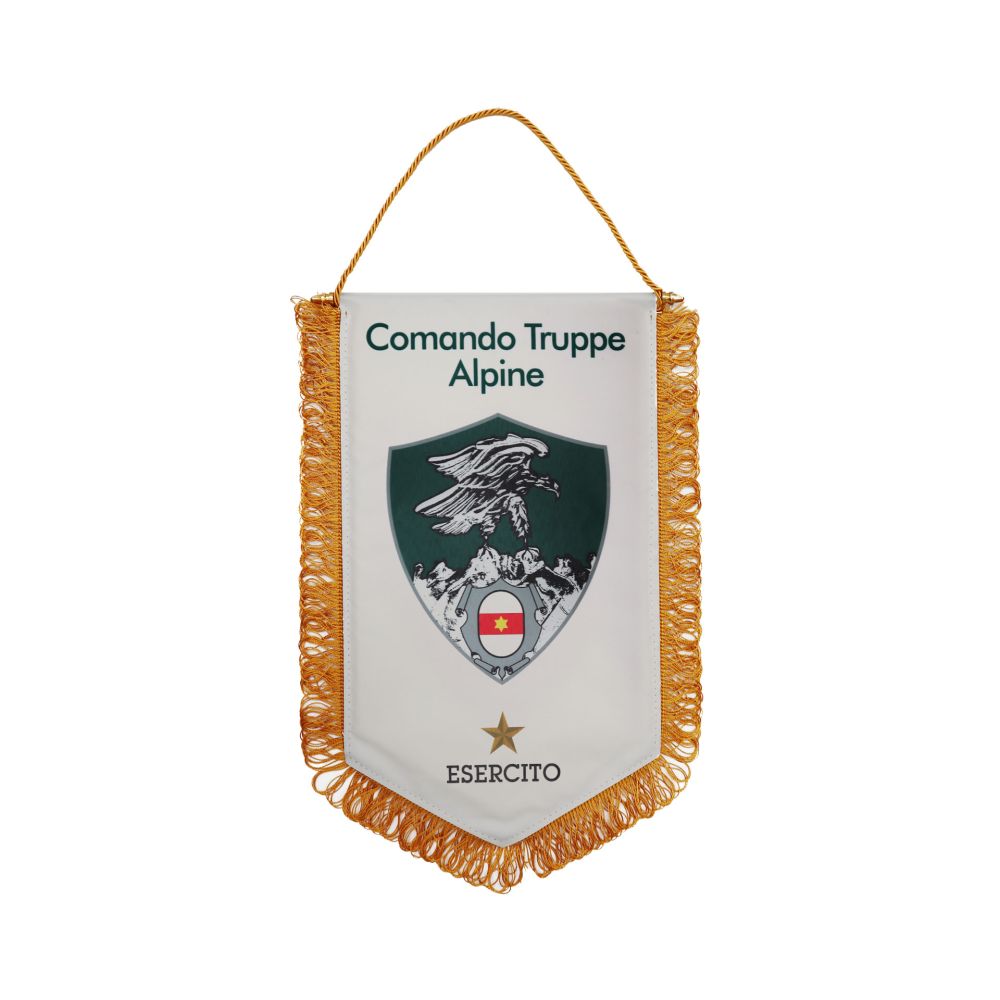 GAGLIARDETTO PENTAGONALE 28X20CM COMANDO TRUPPE ALPINE ESERCITO