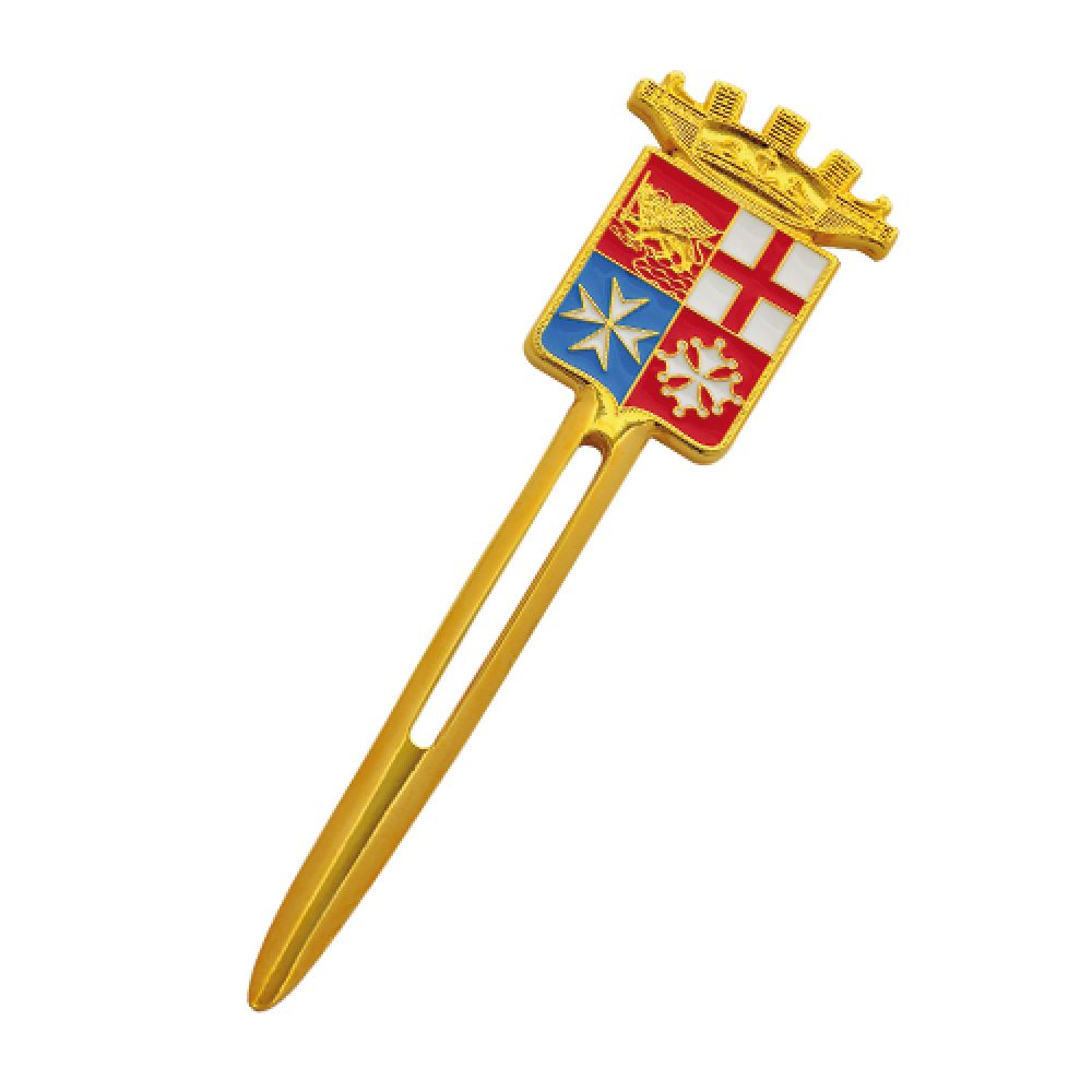 TAGLIACARTE IN METALLO LOGO SMALTATO M.M.